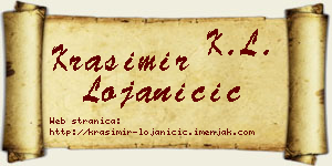 Krasimir Lojaničić vizit kartica
